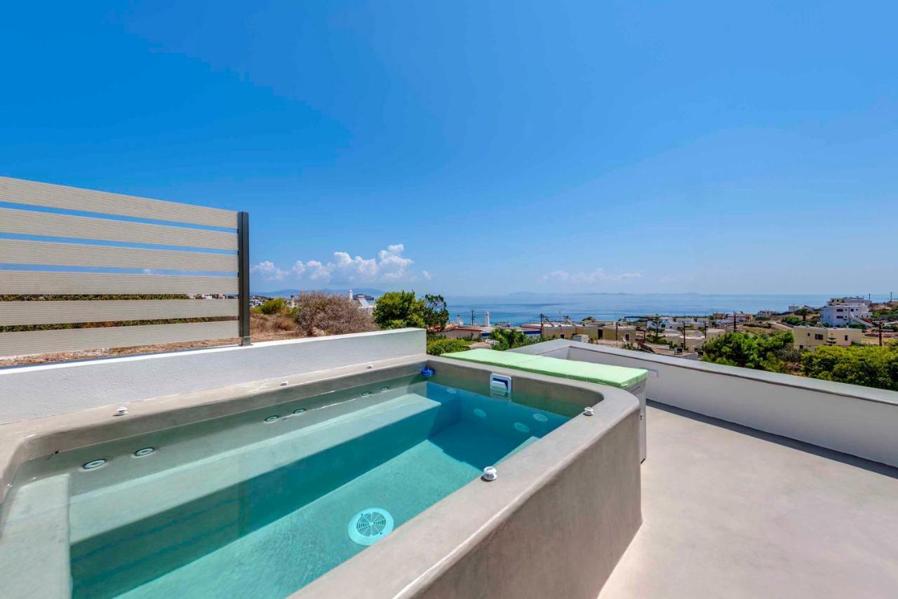 Villa Alba In Syros With Private Jacuzzi 阿佐里姆诺斯 外观 照片