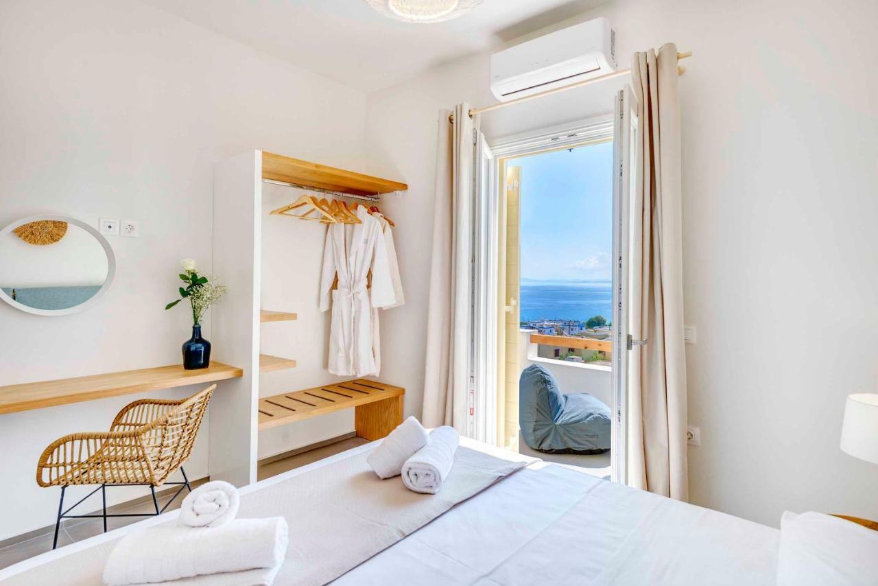 Villa Alba In Syros With Private Jacuzzi 阿佐里姆诺斯 外观 照片