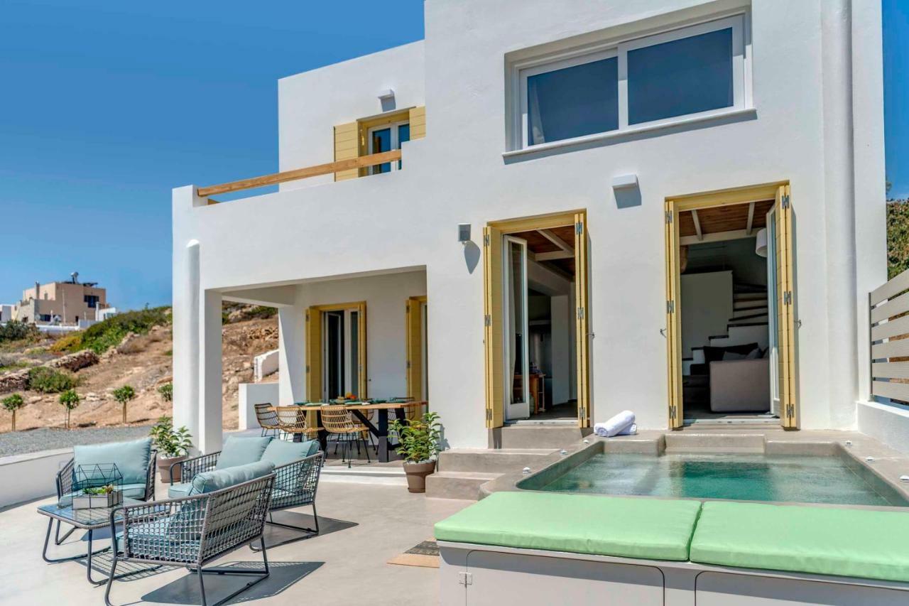 Villa Alba In Syros With Private Jacuzzi 阿佐里姆诺斯 外观 照片