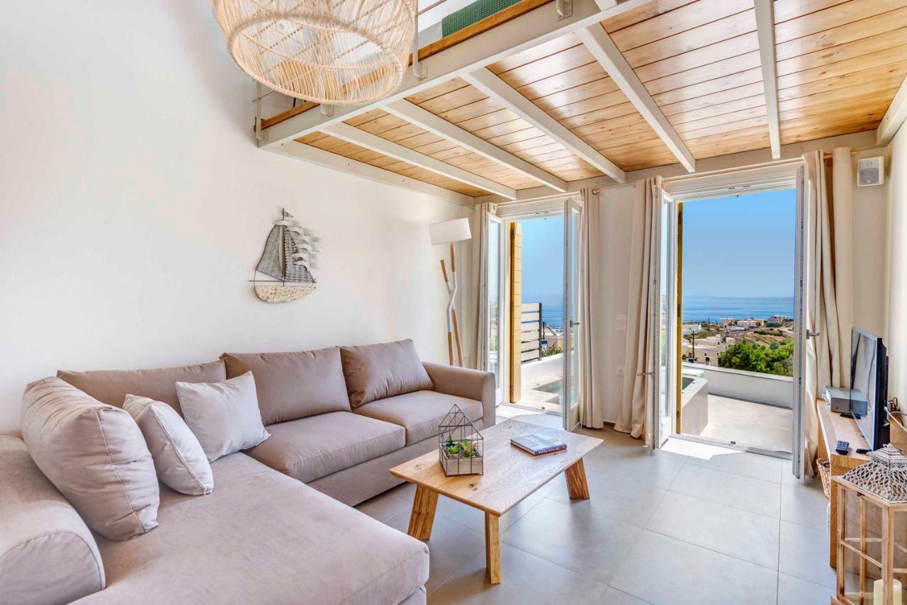 Villa Alba In Syros With Private Jacuzzi 阿佐里姆诺斯 外观 照片